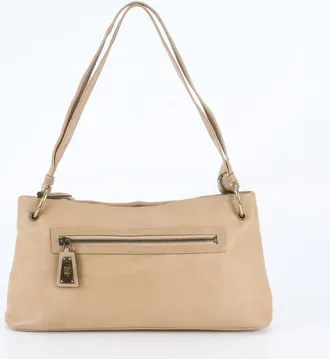 Gucci Beige Leather Handbag Shoulder Bag Tote Bag (Pre-Owned)