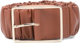 AGL Mabel Ruched Mealter Riem - unisex - Riemen - Bruin - L - Accessoires