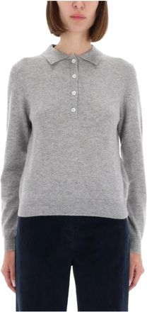 Aspesi Cashmere Truien - Dames - Cashmere truien - Grijs - M - Truien & Vesten