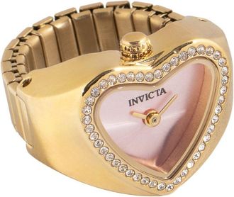 Invicta Mini 49575 Dames Horloge - Quartz Uurwerk - Roestvrij Staal met roze Wijzerplaat - 18mm