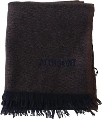 Missoni Cashmere Sjaal - Heren - Wintersjaals - Bruin - ONE Size - Kasjmier - Accessoires
