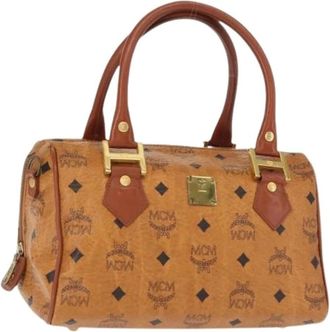MCM Pre-owned Handbags, female, Brown, Size: ONE SIZE Pre-owned Plastic Handbag