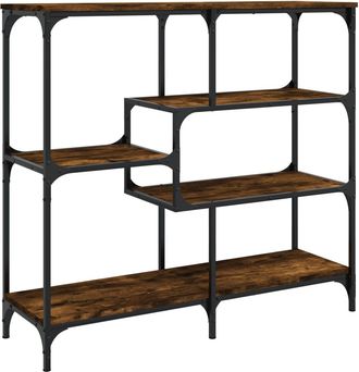 vidaXL Vidaxl - Mesa Consola Madera De Ingenier&iacute;a Roble Ahumado 103x32x95 Cm