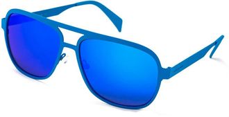 Italia Independent Blue Metal Mens Sunglasses