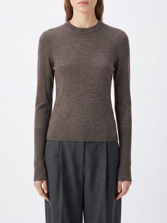 Pinko Maglia girocollo slim fit in pura lana a maniche lunghe