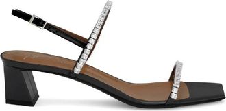 Giuseppe Zanotti Valentiine Crystal 45 Leather Sandals