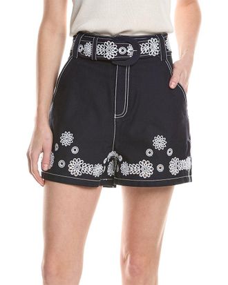 Cinq &agrave; Sept Mazie Eyelet Aldi Short