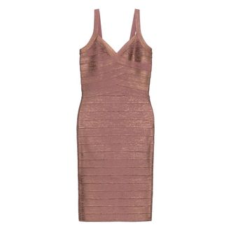 H&eacute;rve L&eacute;ger V-neck Bandage Dress