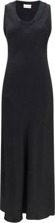 Ami Black Scoop Neck Maxi Dress
