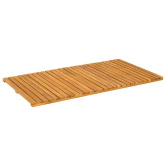 vidaXL Alfombrilla De Ba&ntilde;o Natural 100 X 55 Cm Madera De Acacia S&oacute;lida Vidaxl