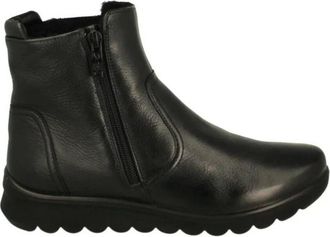Ara Gaucho Soft Zwarte Leren Laarzen - Dames - Enkellaarsjes - Zwart - 37 1/2 EU - Schoenen