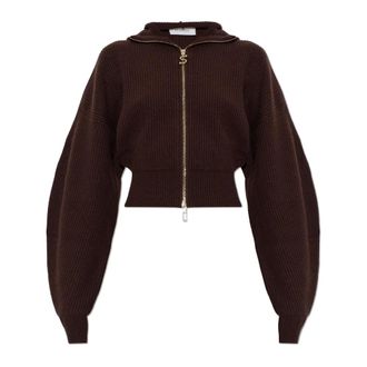 Sportmax Balco Wool Cardigan - female - Sportmax - Cardigans - Brown - M - Knitwear