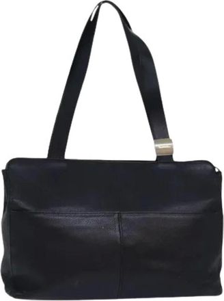 Burberry Pre-owned Shoulder Bags, female, Black, Size: ONE SIZE Pre-owned Vintage Shoulder Bag