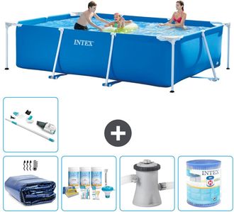 Intex Piscina Con Estructura Rectangular - 300x200x75 Cm - 7-piezas S30161