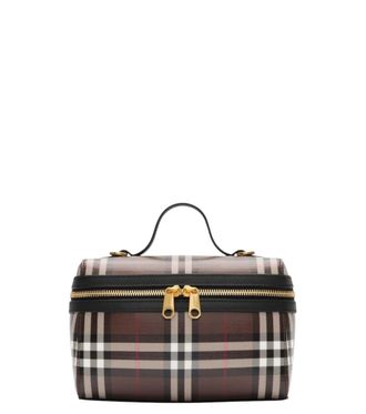 Burberry Brown Check Vanity Mini Crossbody Bag