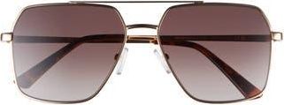 Kurt Geiger 58mm Square Sunglasses in Gold at Nordstrom Rack
