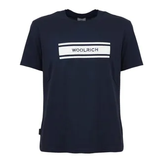 Woolrich Heren, Tops, Blauw, Maat: 2XL Katoen