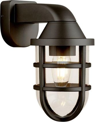 Searchlight Searchlight Seaside Farol de pared exterior de plástico negro