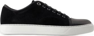 Lanvin Sneakers, male, Black, Size: 12 US Dbb1 Leather and Suede Sneakers