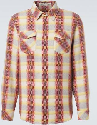 God's True Cashmere Rose Blume cashmere shirt with sunstone