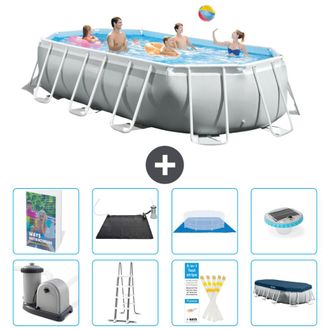 Intex Piscina Prism Frame Oval - 503x274x122 Cm - 9-piezas S598