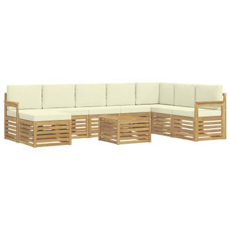 vidaXL Juegos De Sof&aacute;s Madera De Acacia S&oacute;lida Vidaxl