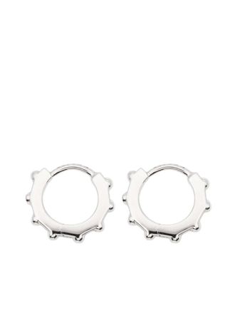 Shaun Leane Orecchini a cerchio Spur mini - Argento