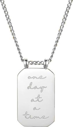 Mantra One Day At A Time - Necklace in Silver at Nordstrom