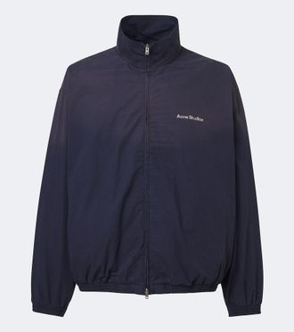 Acne Studios Chaqueta de popel&iacute;n de algod&oacute;n con logo