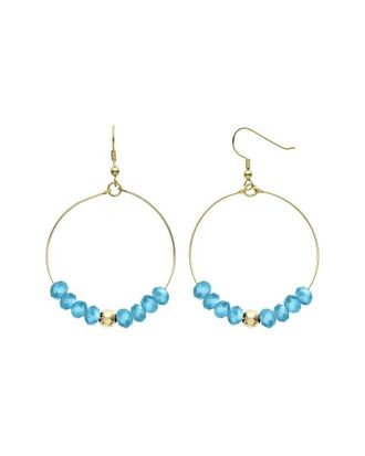 Liv Oliver 18K 1.70 Ct. Tw. Blue Topaz Quartz Earrings