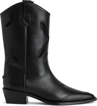 Zadig&Voltaire Stivali Cara Western 45mm - Nero