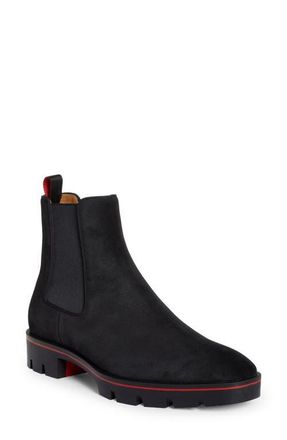Christian Louboutin Alpinsol Chelsea Boot in Bk01-Black at Nordstrom, Size 10.5Us