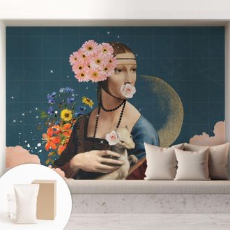 Tulup Carta Da Parati Non Tessuto - Di Alta Qualit&agrave; Per Il Soggiorno La Cucina - Tendenze Moderne - Vlies Ecologico Eleganza Floreale 208x146 Cm