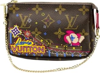 Louis Vuitton Pre-owned Mini Bags, female, Brown, Size: ONE SIZE Pre-owned Canvas louis-vuitton-bags