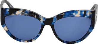 Liu Jo Cat-eye Acetaat Zonnebril - Dames - Zonnebrillen - Blauw - ONE Size - Accessoires