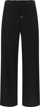 Max Mara Smmfloria scheerwollen stretchbroek met trekkoord in de taille