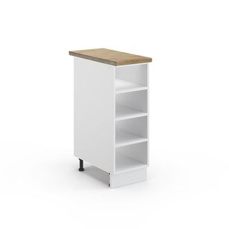 Vicco Scaffale Da Cucina Fame-line, Bianco, 30 Cm, Pl Rovere Vicco