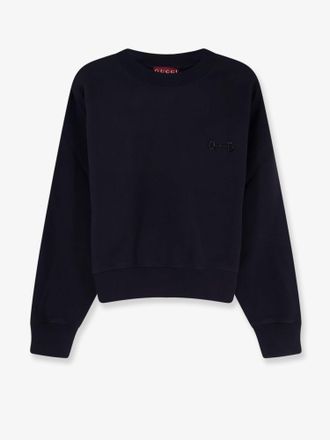 Gucci Felpa in cotone con dettaglio Morsetto in perline - GUCCI - gender_Woman