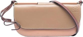 Loewe Pre-owned Cross Body Bags, female, Beige, Size: ONE SIZE Pre-owned Leather Crossbody Bag