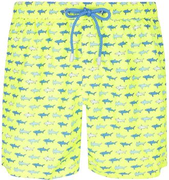 MC2 Saint Barth Gele Fluorescerende Zwemshorts Ultralight Microprint - Heren - Strandmode - Veelkleurig - 3XL - Polyester - Badmode