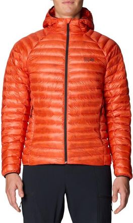 Mountain Hardwear Ghost Whisperer Hooded Packable 1000 Fill Power Down Puffer Jacket in State Orange at Nordstrom, Size Xx-Large