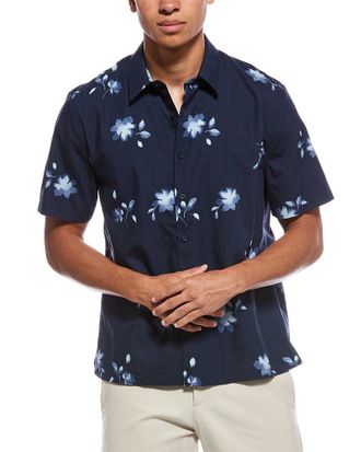 Vince Cascading Floral Classic Fit Shirt