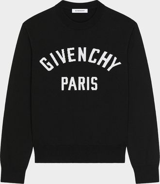 Givenchy Men & apos;s Logo Cotton-Blend Crewneck Sweater