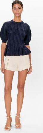 Rebecca Taylor Remi Garment Dyed Short in Ecru at Nordstrom, Size 12