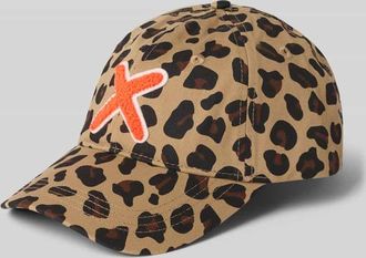 Unio Hamburg Base Cap mit Allover-Logo-Print Modell Kobe in Mittelbraun, Gr&ouml;&szlig;e 1