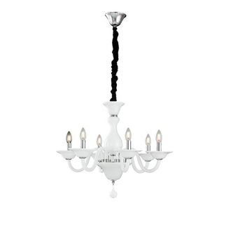 Netlighting SOFFIO 6 Light Chandeliers White 66x50cm | Size: 66x50 cm