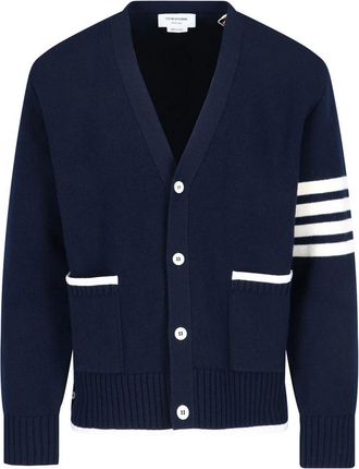 Thom Browne Cardigan In Lana Vergine