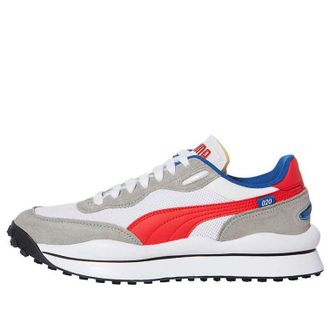 Puma Style Rider Play On SD Mesh White Scarlet 382490-01