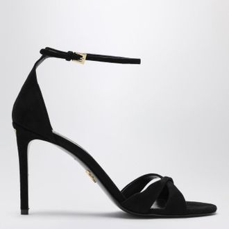 Prada Black velvet pumps