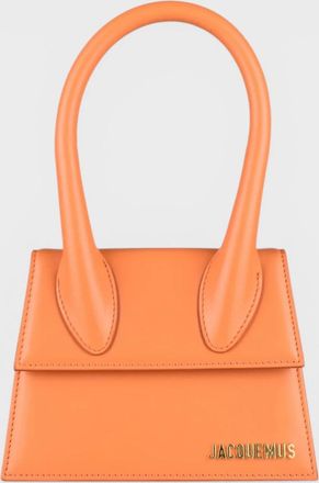 Jacquemus Womens Logo Le Chiquito Orange Leather - One Size